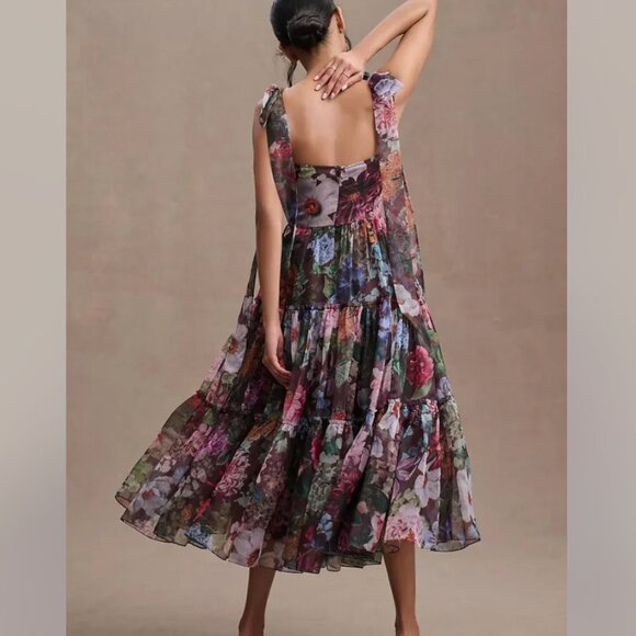 Anthropologie BHLDN x Geisha Designs Isabella Floral Tiered Dress 6 - Picture 2 of 8
